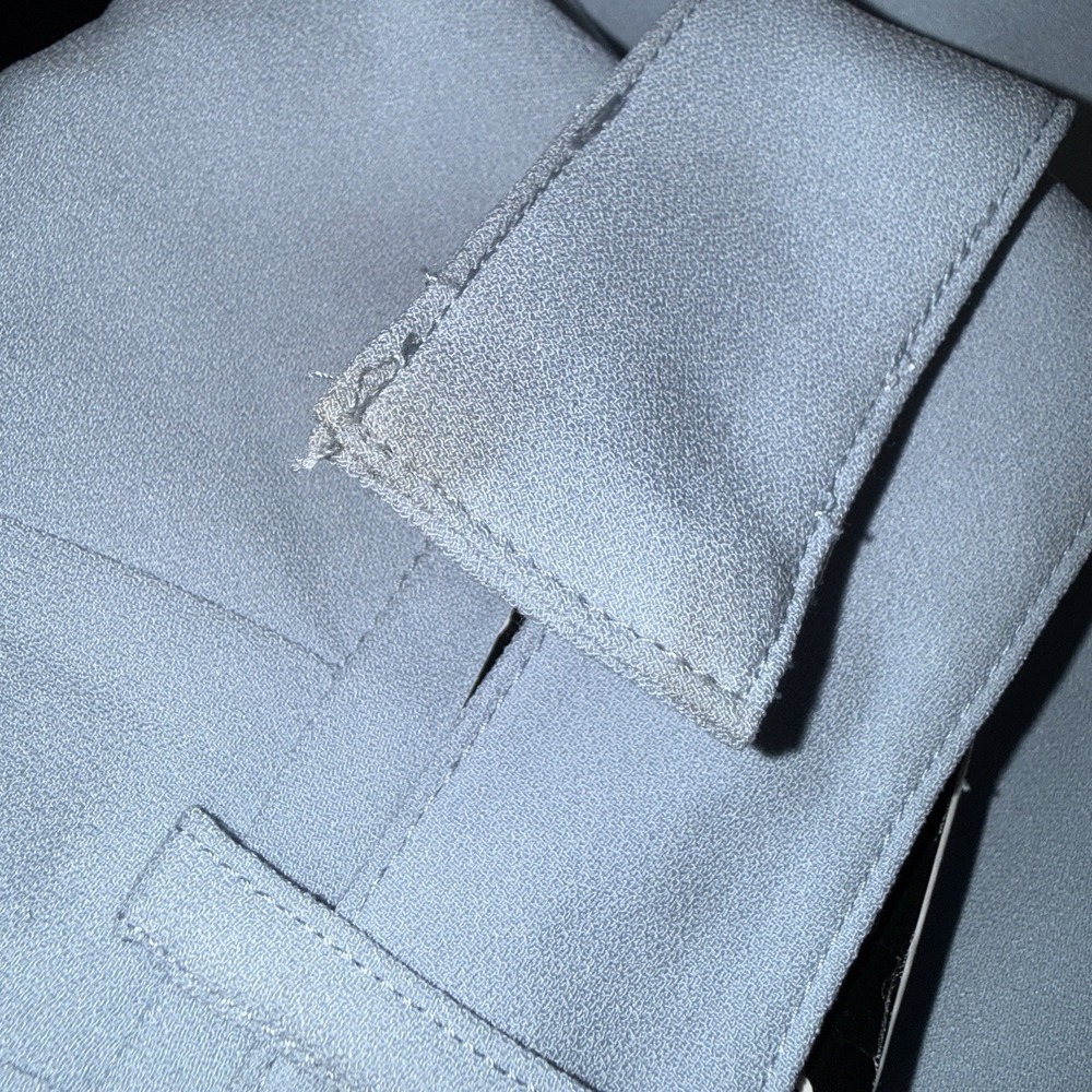 Women's Express Ankle High Rise Belted Cargo Pants Blue Size 0 - Picture 6 of 8